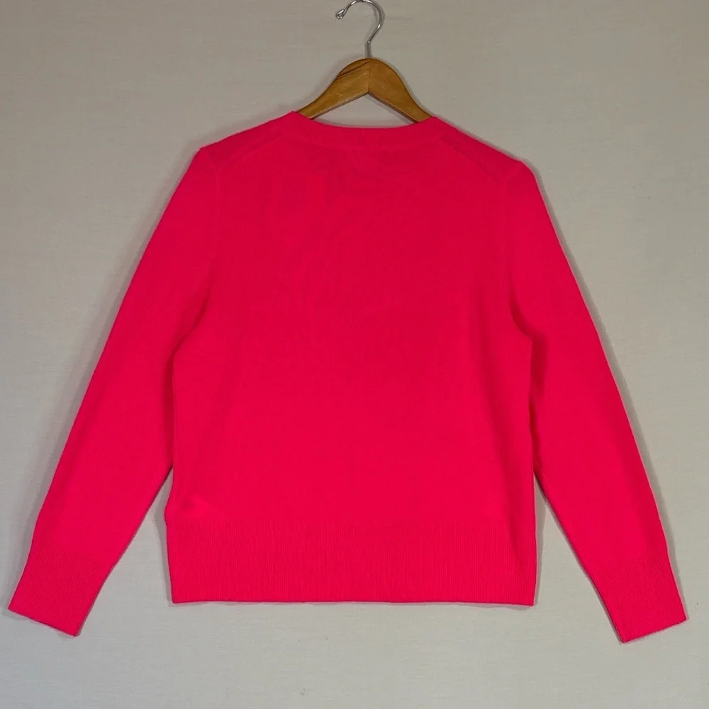 J.Crew 100% Cashmere Classic Fit Sweater Pink Medium NWT Fair Trade
